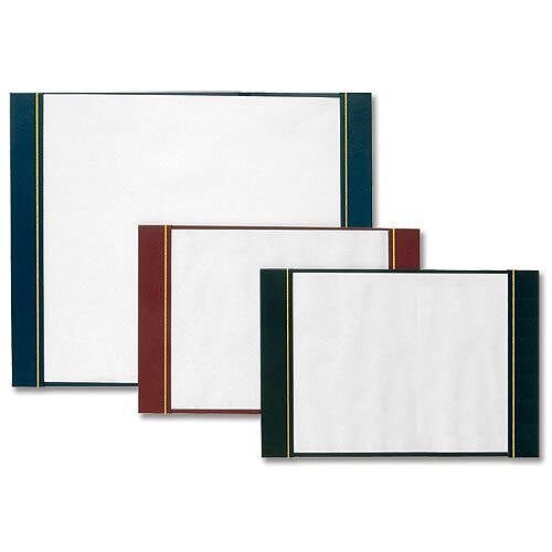Leathercraft Desk Blotter Folder Black Military End 4mm Hardboard Full Demy W450 x D570mm Leathercraft Desk Blotter Folder Black Military End 4mm Hardboard Full Demy W450 x D570mm