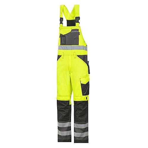 Snickers 0113 High-Vis Bib &Brace Trousers Class 2 Size 152 36"/6'2" Hi-Vis Yellow/Black Snickers 0113 High-Vis Bib &Brace Trousers Class 2 Size 152 36"/6'2" Hi-Vis Yellow/Black