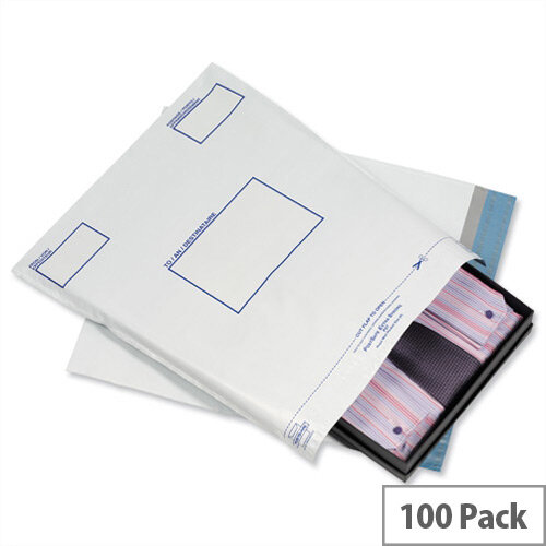 GoSecure Extra Strong 430x400mm Grey Polythene Protective Envelopes Pack of 100 GoSecure Extra Strong 430x400mm Grey Polythene Protective Envelopes Pack of 100