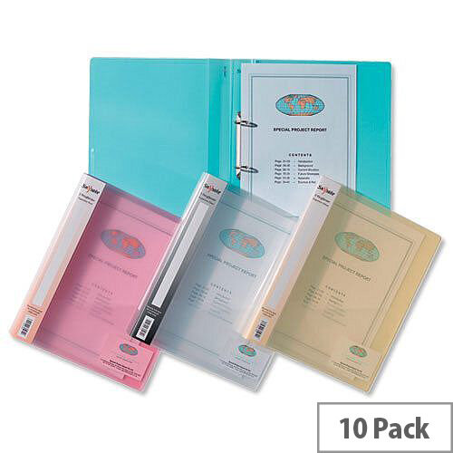 Snopake Superline Ring Binder A4 Blue 25mm Size 2 O-Ring 10180 Pack 10