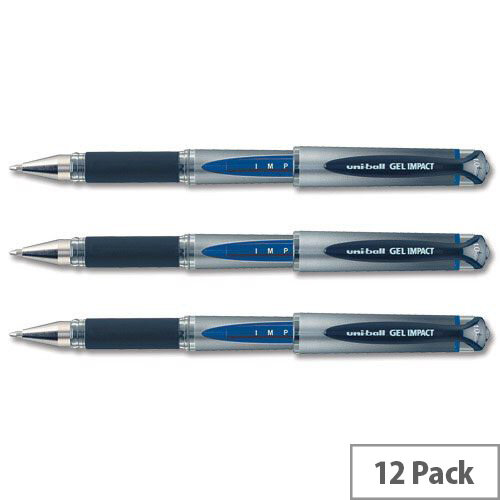 Rollerball Pen Uni Ball Gel Impact Blue Uni-ball UM153S Impact