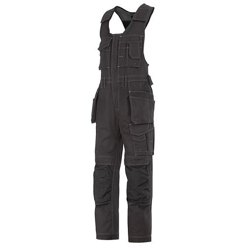 Snickers 0214 Craftsmen One-piece Holster Pocket Trousers Canvas+ Black Size 100 (Waist:36inch/Height:5'4ft)