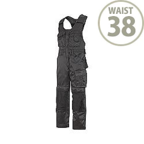 Snickers 0312 Craftsmen One-piece Trousers DuraTwill Size 154 38"/6'2" Black Snickers 0312 Craftsmen One-piece Trousers DuraTwill Size 154 38"/6'2" Black