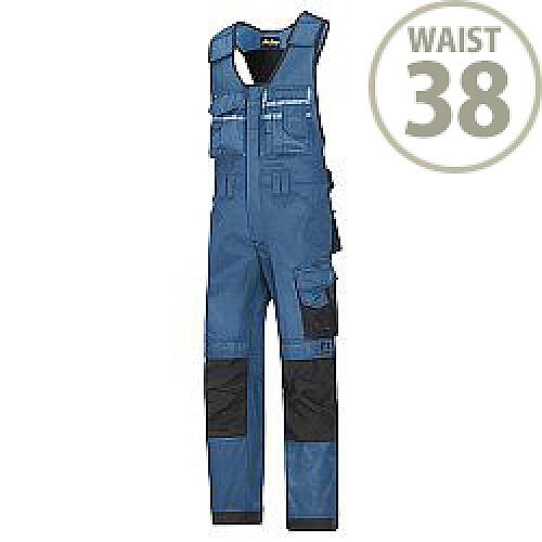 Snickers 0312 Craftsmen One-piece Trousers DuraTwill Size 254 38"/6'6" Blue/Black Snickers 0312 Craftsmen One-piece Trousers DuraTwill Size 254 38"/6'6" Blue/Black
