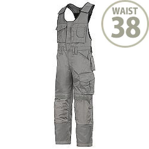 Snickers 0312 Craftsmen One-piece Trousers DuraTwill Size 154 38"/6'2" Grey Snickers 0312 Craftsmen One-piece Trousers DuraTwill Size 154 38"/6'2" Grey