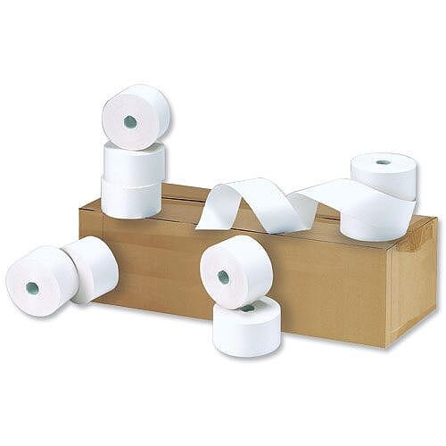 Cash Register Rolls 44x80x17.5mm Length 55m CR1 Pack 20 Hunt Office UK