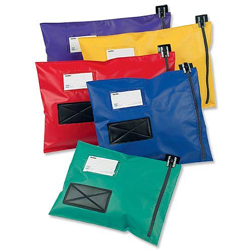 Mailing Pouch Durable 286x336mm Blue PVC Coated Nylon Versapak