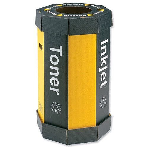 Acorn Cartridge Recycling Cardboard Bin with Drop-out Bottom Capacity 60L (Pack 5) Acorn Cartridge Recycling Cardboard Bin with Drop-out Bottom Capacity 60L (Pack 5)