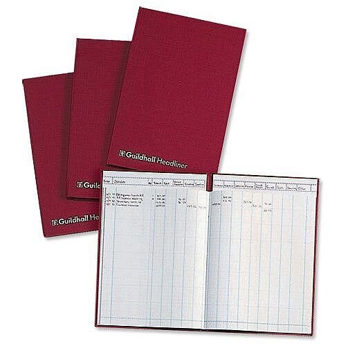 Guildhall Headliner Account Book 38 Series 6 Cash Column 38/6Z