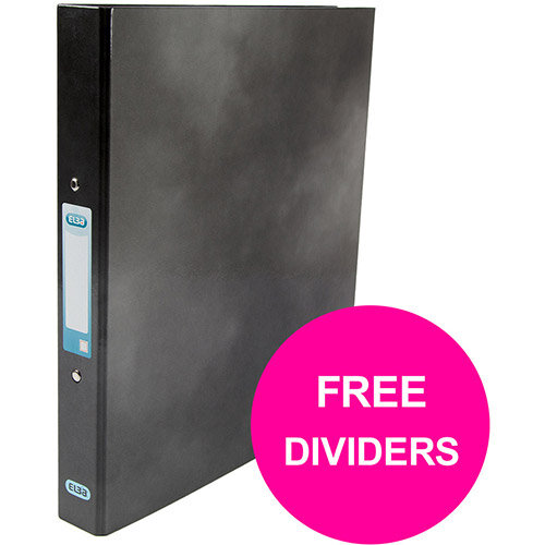 Elba Classy Ring Binder 25mm Cap A4+ Black Ref 400017753 XX1220 (FREE Dividers) Jan 12/20 Elba Classy Ring Binder 25mm Cap A4+ Black Ref 400017753 XX1220 (FREE Dividers) Jan 12/20