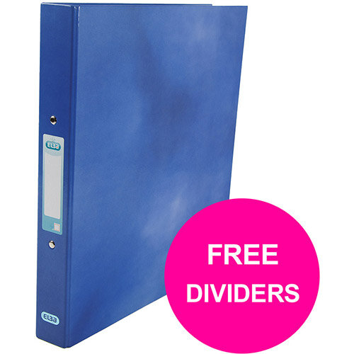 Elba Classy Ring Binder 25mm Cap A4+ Blue Ref 400017754 XX1220 (FREE Dividers) Jan 12/20 Elba Classy Ring Binder 25mm Cap A4+ Blue Ref 400017754 XX1220 (FREE Dividers) Jan 12/20