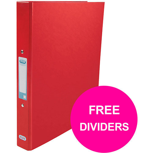 Elba Classy Ring Binder 25mm Cap A4+ Red Ref 400017755 XX1220 (FREE Dividers) Jan 12/20) Elba Classy Ring Binder 25mm Cap A4+ Red Ref 400017755 XX1220 (FREE Dividers) Jan 12/20)