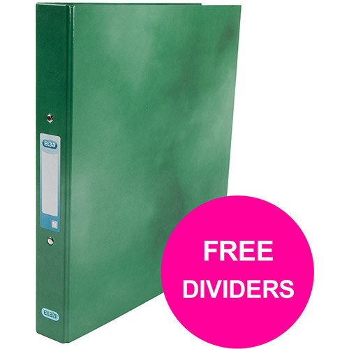 Elba Classy Ring Binder 25mm Cap A4+ Green Ref 400017756 XX1220 (FREE Dividers) Jan 12/20) Elba Classy Ring Binder 25mm Cap A4+ Green Ref 400017756 XX1220 (FREE Dividers) Jan 12/20)