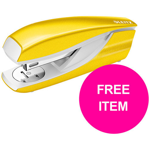 Leitz NeXXt 30 Sheet Stapler Yellow Ref 55021016 (FREE Leitz NeXXt Hole Pnch 30 Sh Yellow) Jan-Mar 20 Leitz NeXXt 30 Sheet Stapler Yellow Ref 55021016 (FREE Leitz NeXXt Hole Pnch 30 Sh Yellow) Jan-Mar 20