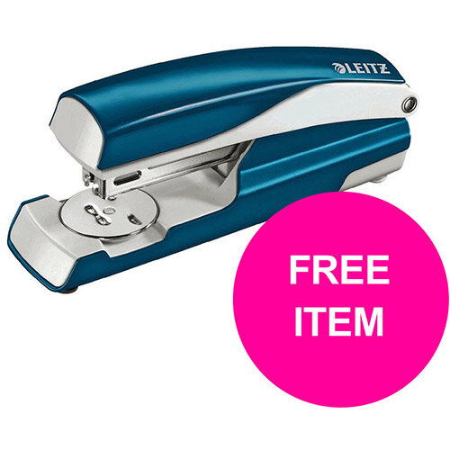 Leitz NeXXt 30 Sheet Stapler Blue Ref 55021036 (FREE Leitz NeXXt Hole Pnch 30 Sh Blue) Jan-Mar 20 Leitz NeXXt 30 Sheet Stapler Blue Ref 55021036 (FREE Leitz NeXXt Hole Pnch 30 Sh Blue) Jan-Mar 20