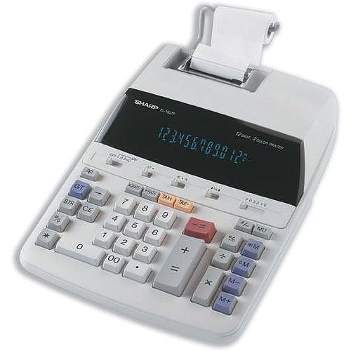 Sharp Printing Calculator 10Digit EL1607R Hunt Office UK