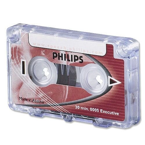 Philips Mini Cassette Dictation 30 Minutes Total 15 per Side 0005 Pack 10