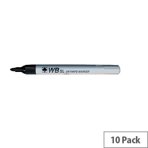 5 Star Value Strategy SL Dry Wipe Markers Bullet Tip Black Pack of 10 5 Star Value Strategy SL Dry Wipe Markers Bullet Tip Black Pack of 10