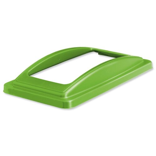 EcoSort Recycling System Waste Lid for Mixed Recycling Wide Open Aperture Green Ref ECOFRAMESPIC11 EcoSort Recycling System Waste Lid for Mixed Recycling Wide Open Aperture Green Ref ECOFRAMESPIC11