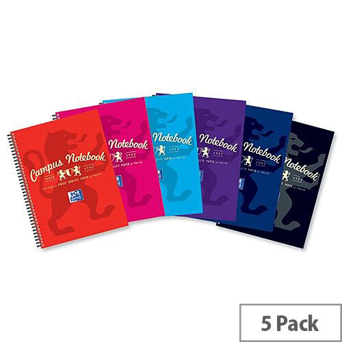 Campus A4 Plus Project Book Laminated Card Cover Wirebound 140 Pages 4 Hole 90gsm Ref 400013920 Campus A4 Plus Project Book Laminated Card Cover Wirebound 140 Pages 4 Hole 90gsm Ref 400013920