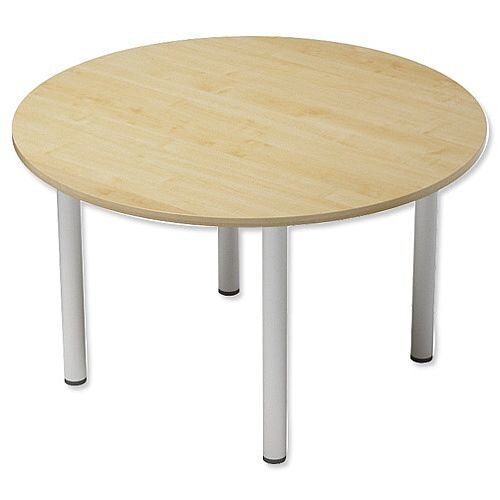 Trexus Boardroom Table Round Post Leg Dia1200xH725mm Maple Trexus Boardroom Table Round Post Leg Dia1200xH725mm Maple