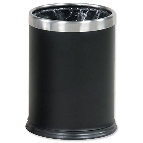 Rubbermaid Bin Hideabag Stainless Steel 13.2 Litres W241xH318mm Black Ref FGWHB14SS Rubbermaid Bin Hideabag Stainless Steel 13.2 Litres W241xH318mm Black Ref FGWHB14SS