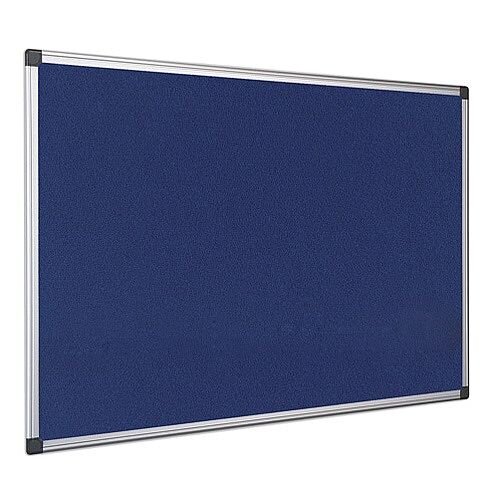 Bi-Office Notice Board Fire Retardant Fabric Alumimium Frame 1200 x 900mm Blue Ref SA0501170 Bi-Office Notice Board Fire Retardant Fabric Alumimium Frame 1200 x 900mm Blue Ref SA0501170