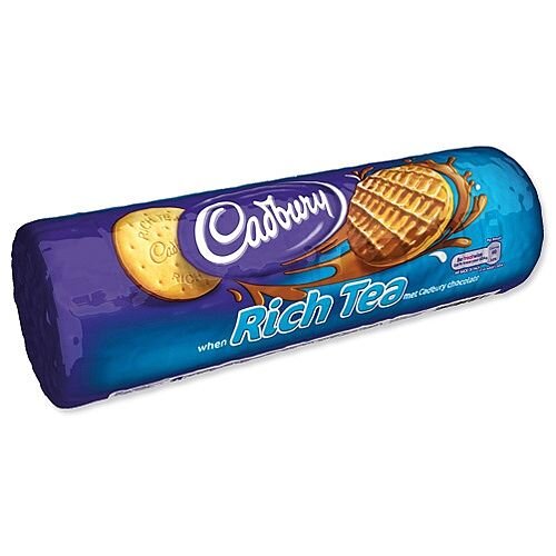 Cadbury Milk Chocolate Rich Tea Biscuits 300g Pack 12 Hunt Office UK