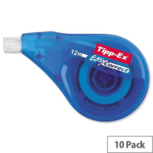 Tipp-Ex Easy-correct Correction Tape Roller 4.2mmx12m Pack 10 Ref 8290352 Tipp-Ex Easy-correct Correction Tape Roller 4.2mmx12m Pack 10 Ref 8290352