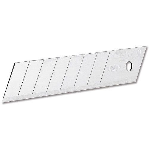 Stanley Snap-Off Replacement Blades for Heavy-duty ABS Knife 18mm Ref 0-11-301 Pack 10 102707 Stanley Snap-Off Replacement Blades for Heavy-duty ABS Knife 18mm Ref 0-11-301 Pack 10 102707
