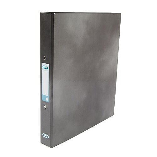 Elba Ring Binder Laminated Gloss Finish 2 O-Ring 25mm Size A4 Black Ref 400017753 Elba Ring Binder Laminated Gloss Finish 2 O-Ring 25mm Size A4 Black Ref 400017753