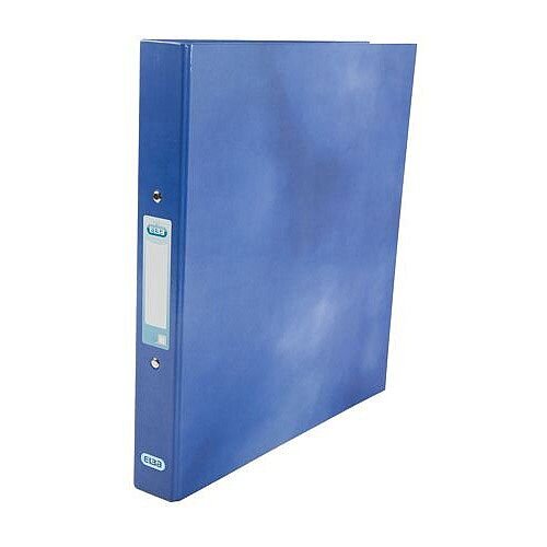 Elba Ring Binder Laminated Gloss Finish 2 O-Ring 25mm Size A4 Blue Ref 400017754 Elba Ring Binder Laminated Gloss Finish 2 O-Ring 25mm Size A4 Blue Ref 400017754