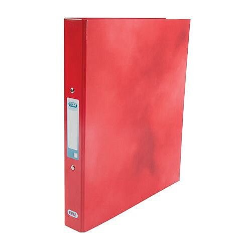 Elba Ring Binder Laminated Gloss Finish 2 O-Ring 25mm Size A4 Red Ref 400017755 Elba Ring Binder Laminated Gloss Finish 2 O-Ring 25mm Size A4 Red Ref 400017755