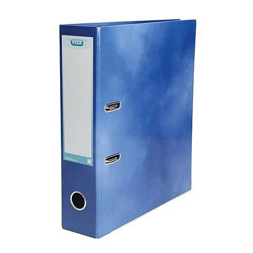 Elba Lever Arch File Laminated Gloss Finish 70mm Capacity A4 Blue Elba Lever Arch File Laminated Gloss Finish 70mm Capacity A4 Blue