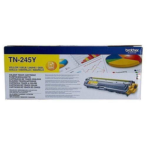 Brother TN-245Y Yellow High Capacity Laser Toner Cartridge TN245Y