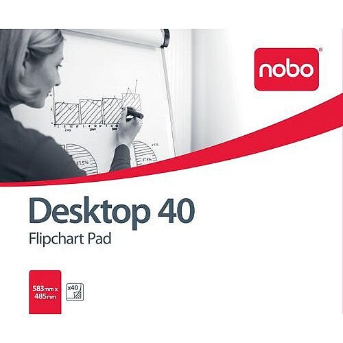 Nobo Barracuda Flipchart Pad B1 40 Sheets Pack of 5 Ref 34631170