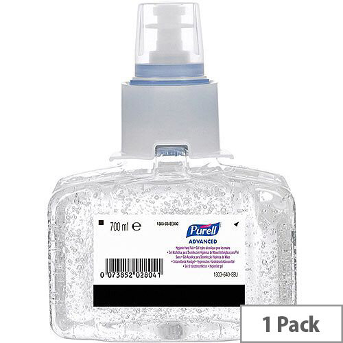 Purell Advanced Hygienic Hand Sanitizer Gel Rub Refill LTX-7 (Pack 1) Ref N07401 Purell Advanced Hygienic Hand Sanitizer Gel Rub Refill LTX-7 (Pack 1) Ref N07401