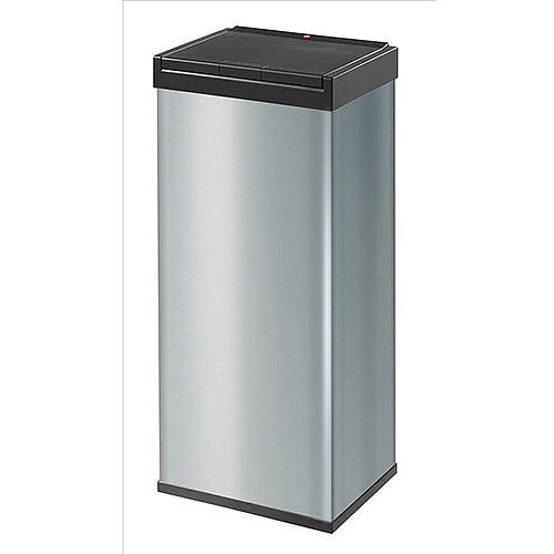 Hailo Big-Box Touch 60 Steel Coated Waste Bin 60 Litres Silver Hailo Big-Box Touch 60 Steel Coated Waste Bin 60 Litres Silver