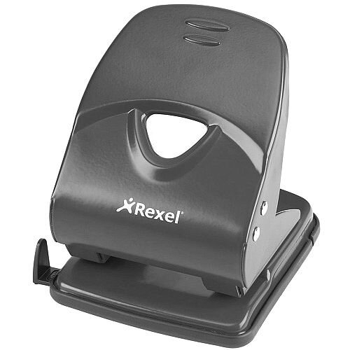 Rexel V240 Value Punch 2-Hole Metal Capacity 40x 80gsm Black Ref 2103653