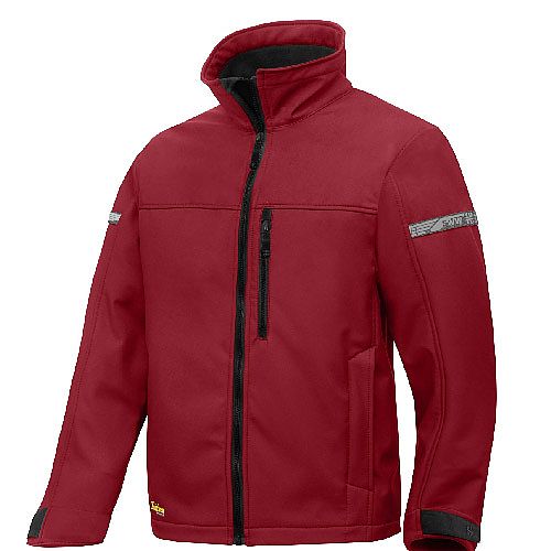 Snickers 1200 AllroundWork Softshell Jacket Size L Red/Black Snickers 1200 AllroundWork Softshell Jacket Size L Red/Black