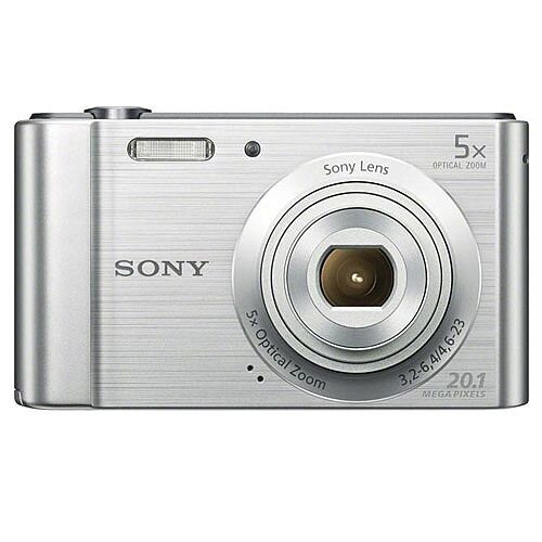 Sony DSC-W800 Digital Camera Kit 2.7in LCD 5x Zoom 20.1MP Silver Ref SON2463