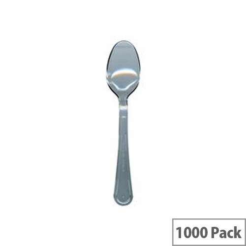 Disposable Cutlery Premium Plactic Spoons Clear Pack of 1000