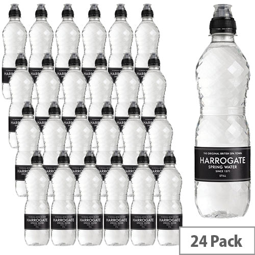 Harrogate Still Water Sport Cap Botttles 500ml Ref P500243SC Pack 24 Harrogate Still Water Sport Cap Botttles 500ml Ref P500243SC Pack 24
