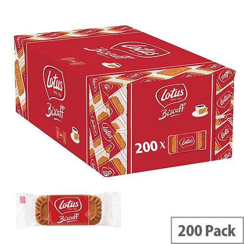 Lotus Caramelised Biscuits Individually Wrapped in Two Biscuits (Pack 200)