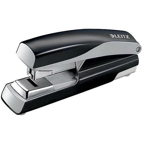 Leitz 5523 Metal Stapler  Metallic Black  40 Sheets of 80gsm Paper