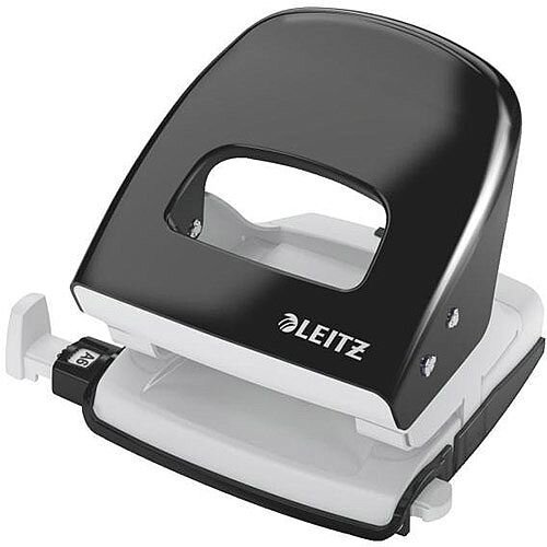 Leitz NeXXt Series WOW Metal Office Hole Punch 3mm 30 Sheet  Black