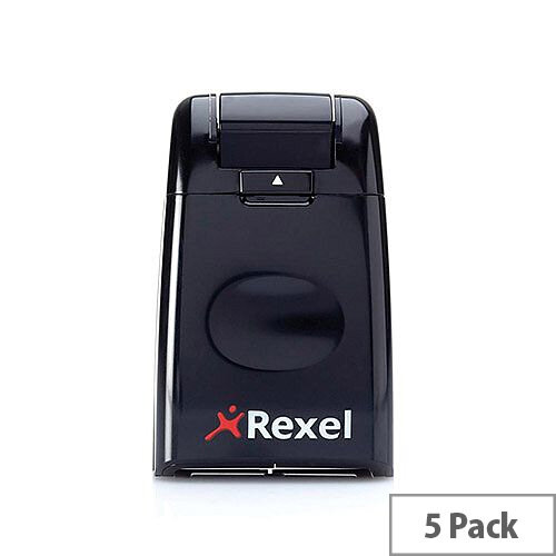 Rexel ID Guard Retractable Ink Roller Black with Black Ink Pack of 5 Rexel ID Guard Retractable Ink Roller Black with Black Ink Pack of 5