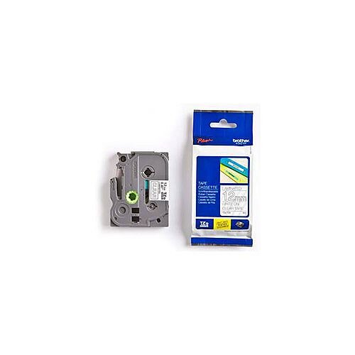 Brother P-Touch TXe135 12mm x 8m White On Clear Laminated Labelling Tape Brother P-Touch TXe135 12mm x 8m White On Clear Laminated Labelling Tape
