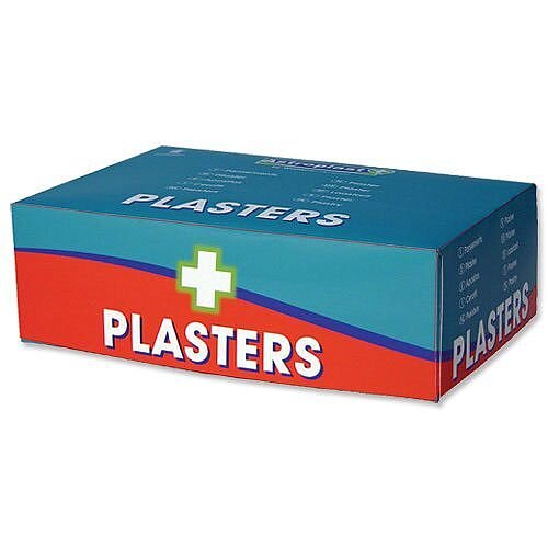 Wallace Cameron First-Aid Kit Blue Detectable Plasters 3 Assorted Sizes Pack of 150