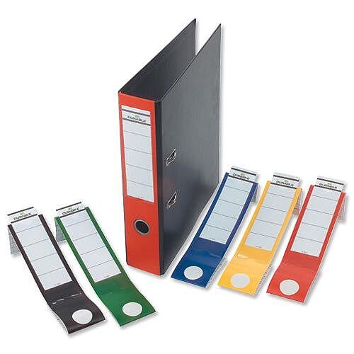 Durable Ordofix Spine Labels Yellow PVC Lever Arch File Pack 10 Durable Ordofix Spine Labels Yellow PVC Lever Arch File Pack 10